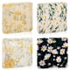 thumbnail image 1 of Set de 4 bolsas de maquillaje Abbylike Floral de pana, 1 of 5