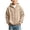 Khaki, variant on SERTGUTR Kids Waffle Knit Hoodie Full Zipper Long Sleeve Sleeve Pocket Design Solid Color Warm Casual Everyday School Fall Winter Sweatshirt
