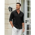 thumbnail image 6 of Coshow Mens Button Down Dress Shirts Business Casual Long Sleeve Wrinkle Free Blouses, 6 of 7