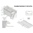 thumbnail image 2 of Columbia Staircase Bunk Bed Twin over Twin in Multiple Colors and Configurations, 2 of 6