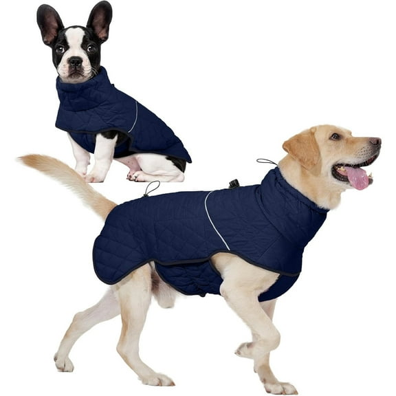 UOSIA Dog Winter Coat Waterproof Dog Puffer Jacket Windproof Dog Coats for Large Dogs