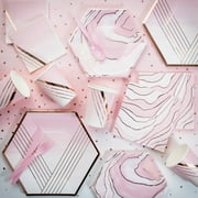 Rosé All Day Geode Party Supplies Kit