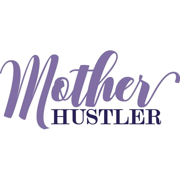 Mother Hustler Mom Mama Quotes Customized Wall Decal - Custom Vinyl Wall Art - Personalized Name - Baby Girls Boys Kids Bedroom Wall Decal Room Decor Wall Stickers Decoration Size (15x30 inch)