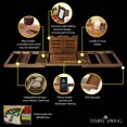 thumbnail image 4 of Bandeja para bañera plegable de madera de acacia Temple Spring, 4 of 9