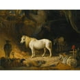 thumbnail image 2 of James Ward 14x12 Black Ornate Wood Framed Double Matted Museum Art Print Titled: The Sand Pit (1810), 2 of 5