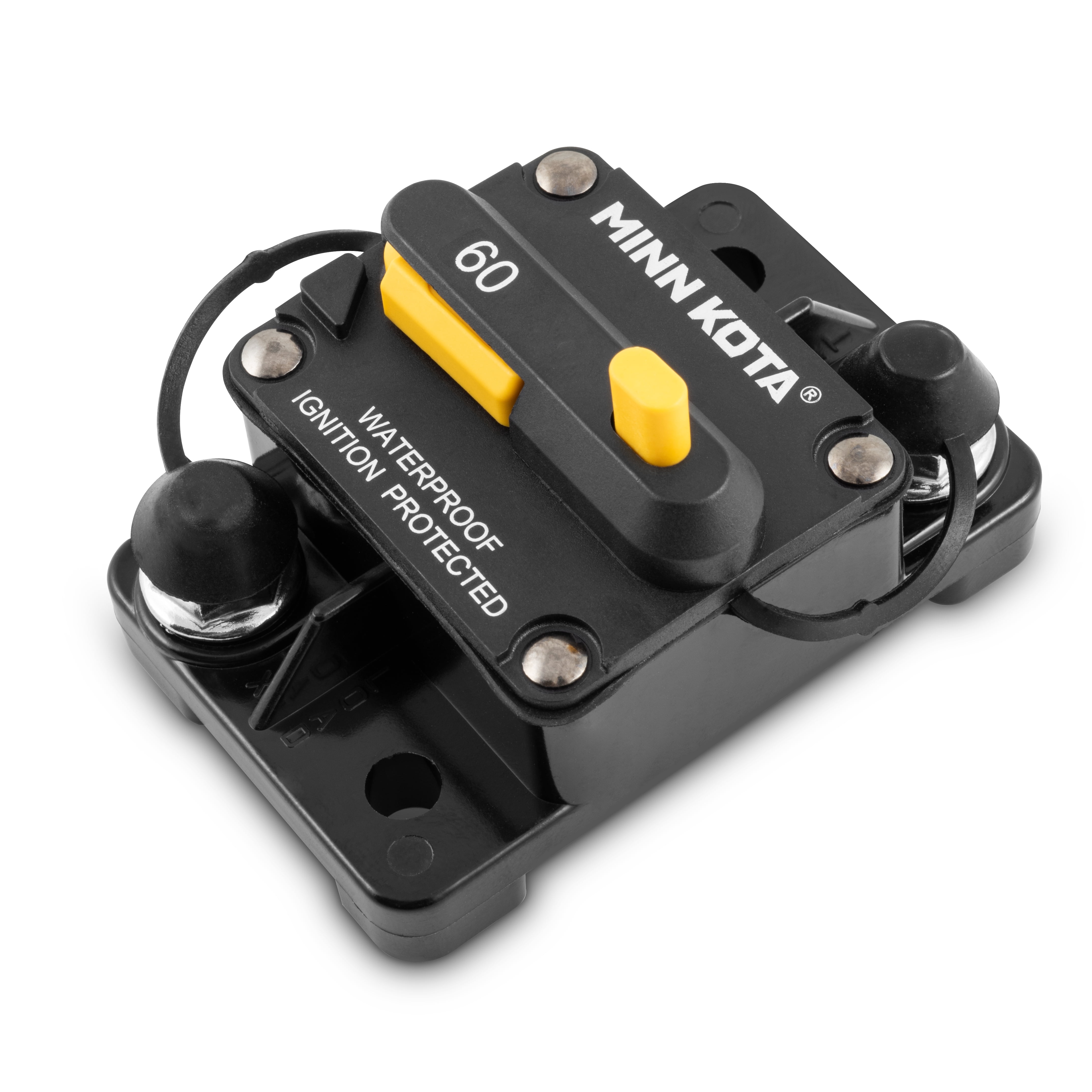 Minn Kota Manual Reset Circuit Breaker Waterproof 12-48Volt; 60 Amp Rating