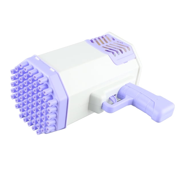 Soplador de burbujas, iluminación de la máquina de burbujas moradas rosa Juguete para niños para el verano