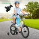 Costway Vélo Enfant 18" avec Roues d'Entraînement Amovibles et Panier pour 4-8 Ans Blanc – image 3 sur 10