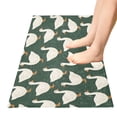 thumbnail image 5 of Haosy White Duck on Green Bathroom Rugs Non Slip Absorbent Soft Plush Quick Dry Bath Mat, 39"x20", 5 of 8