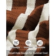 thumbnail image 5 of COOFANDY Men's Knit Shirts Short Sleeve Button Down Polo Shirt Striped Casual Summer Beach Shirts, 5 of 6