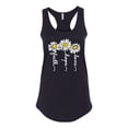thumbnail image 2 of Wild Bobby, Faith Hope Love Daisy Flower Christian God Religious, Inspirational/Christian, Women Racerback Tank Top, Black, Small, 2 of 3