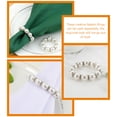 thumbnail image 2 of SHISUYAN 12pcs White Napkin Rings for Elegant Table Decoration and Repeated Use Plastic and Metal 6cm, 2 of 9