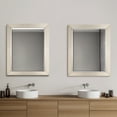 thumbnail image 3 of Head West Brushed Nickel Frame Vanity Mirror with Chrome Liner - 27.5" x 33.5", 3 of 10