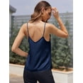 thumbnail image 4 of Ekouaer Women's Lace Pajama Tank Tops V Neck Camisole Soft Spaghetti Strap Tops Loose Sleepwear, 4 of 7