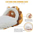 thumbnail image 4 of Cama para gatos, cama para gatos de interior con manta, nido con forma de león para gatos, gatitos, perros, cachorros, conejos y hurones., 4 of 5
