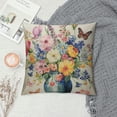 thumbnail image 2 of SHANXI Throw Pillow CoverWatercolor and Pillow Case Flower and Leaves for Party Sofa room 18x18in, 2 of 5