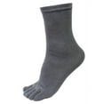 thumbnail image 2 of 5 Pairs Men Sports Running Five Finger Toe Socks Elastic Short Soild Socks Gy, 2 of 2