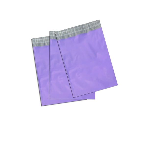 6" x 9" Purple FLAT POLY MAILERS; Approved Shipping Mailers, (20 Pack