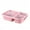 Pink, variant on Wmhsylg Food Storage Lunch Box Reusable 3-Compartment Divided Food Storage Container Boxes Environmentally Friendly Materials