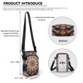 thumbnail image 6 of HELLHERO Cow Sunflowers Travel Crossbody Purse Polyester Leakproof Sling Bag for Outdoor Travel, 6 of 7