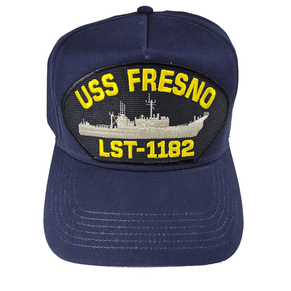 USS Fresno LST-1182 Ship HAT - Navy Blue - Veteran Owned Business