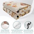 thumbnail image 4 of King Quilt Set 96''x106'', Fall Mushroom Lightweight Summer Bedspread Coverlet Set with 2 Pillow Shams, Watercolor Maple Leaf Farmhouse Breathable All Season Quilt Bedding for Bedroom/Guest Room, 4 of 9