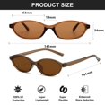 thumbnail image 3 of Gafas de sol ovaladas Fsmiling paquete de 10 para fiestas para mujer, 3 of 9