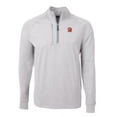 thumbnail image 2 of Men's Cutter & Buck Heather Gray Tampa Bay Buccaneers Big & Tall Adapt Eco Raglan Quarter-Zip Jacket, 2 of 3