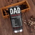 thumbnail image 3 of Dad Gift, Gift for Dad Drinking Mug from Daughter and Son, Double Wall Vacuum Stainless Steel Insulated Travel Coffee Mug, Tumbler cup with Lid and Straw 20 oz, 3 of 6