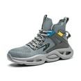 thumbnail image 1 of OwnShoe Men's Work Boots Steel Toe Safety Shoes Lightweight Breathable Construction Sneakers, 1 of 9