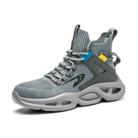 OwnShoe Men s Work Boots Steel Toe Safety Shoes Lightweight Breathable Construction Sneakers