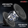 thumbnail image 7 of 15" Subwoofer Speaker Pair 450W MAX PA DJ Replacement Audio Sub Woofer 8Ohm Bass Driver, 7 of 7