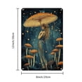 thumbnail image 2 of 1pc Vintage Fairy and Mushroom Metal Wall Art Sign - 8x12 Inch Iron Home and Bar Decor, Versatile for Universities, Bathrooms, Man Caves, Garages, Farmhouses - No Power Needed, Easy Install, 2 of 7