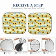 thumbnail image 3 of Yiaed Blue White Striped Sunflower A Print Car Front Windshield Sun Shade,Foldable Anti-UV Car Sunshade for Front Window for Most Vehicles-Large, 3 of 5