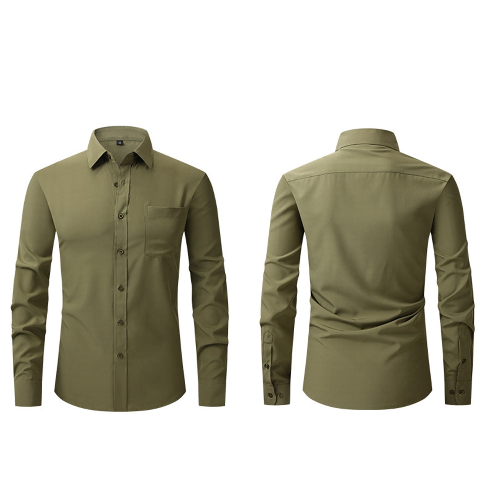 Men's Luxury Shiny Silk Like Satin Dress Shirt Long Sleeve Casual Slim Fit  Muscle Button Up Shirts Wine S - Walmart.com