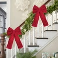 thumbnail image 4 of WEGFTDUOP Christmas Decoration Bow - Christmas Tree Wreath And Outdoor Decoration - Door Decoration - Christmas Plushs Bow - Party Atmospheres Decoration Props Holiday Products, 4 of 6