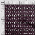 thumbnail image 1 of oneOone Polyester Lycra Fabric Ogee & Paisley Ikat Printed Fabric 1 Yard 56 Inch Wide, 1 of 1