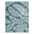 thumbnail image 4 of Unique Loom Outdoor Botanical Collection Area Rug - Palm (9' x 12' 2" Rectangle Teal/Ivory), 4 of 7