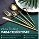 thumbnail image 3 of Juego de cubiertos de Acero Inoxidable Dorado Homelife 24 piezas 9EKD9, 3 of 5