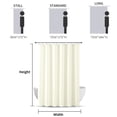 thumbnail image 7 of Yiannan Fabric Water-Repellent Stall Shower Curtain,Mold Resistant & Machine Washable Shower Curtain liner,36x72 inches,Sand, 7 of 7
