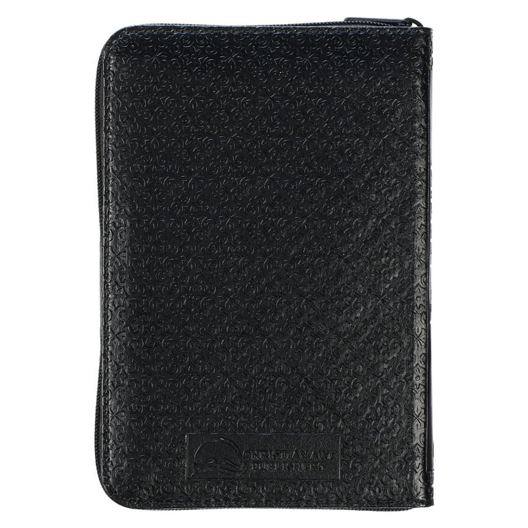 KJV Holy Bible, Mini Pocket Size, Faux Leather w/Ribbon, King James  Version, Black, Zipper Closure