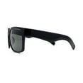 thumbnail image 3 of Mens Tempered Glass Lens Flat Top Rectangle Gangster Shade Sunglasses Gloss Black, 3 of 4