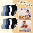 thumbnail image 2 of Non-Slip Toddler Socks With Grips 12 Pairs Kids Anti Slip Sticky Socks For Infant 6-12 Months 1-10 Years Kids Toddler Slipper Socks, 2 of 5
