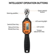 thumbnail image 2 of yeacher Compact Digital Torque Wrench with Silicone Buttons - Multi-Unit Switch (N.m/kgf.cm/lbf.ft/lbf.in) - No Battery Included - EWM-R-60 in Black & Orange, 2 of 6