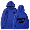 thumbnail image 1 of Nueva sudadera con capucha para mujer de la serie europea y americana WHITEFOX con letras delanteras y traseras, forro polar de invierno, suelta e informal, 1 of 2