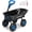 Blue, variant on SPECSTAR 4 Cu.ft. 660lbs. Poly Garden Cart Dump Wagon, with 2-in-1 Convertible Handle, 10" All Terrain Wheels,Quick Release System,Heavy Duty Utility Trailer Dump Cart for Yard,Landscaping,Warehouses