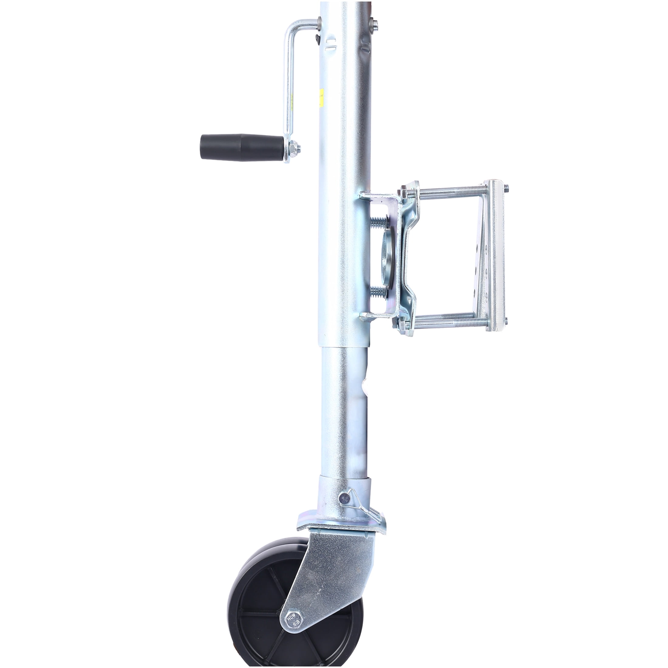 JERFIT 1500 lb Bolt-On Trailer Tongue Jack with Swivel Wheel - 34.5" Heavy Duty Jack Stand for Boat, RV, Horse & Utility Trailers