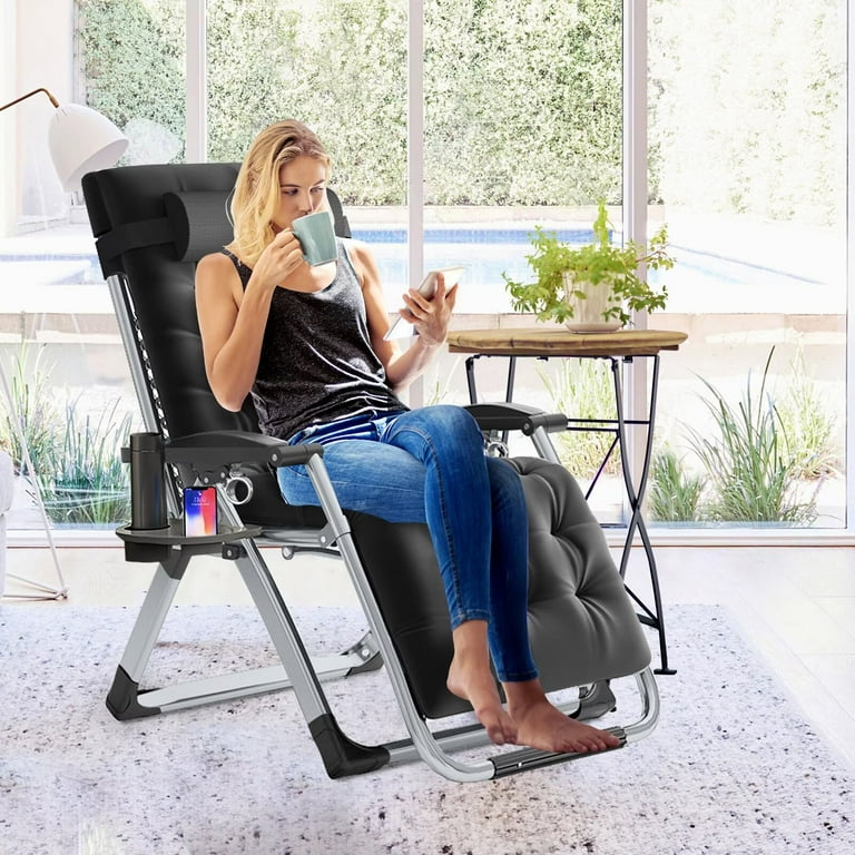 Lilypelle Zero Gravity Lounge Chair, Adjustable Folding Recliner - Main Image