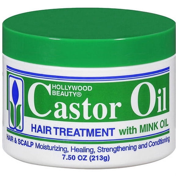 Hollywood Beauty Castor Oil Hair Treatment with Mink Oil, 7.5 Ounce