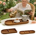 thumbnail image 4 of zhangmingg Wooden Serving Tray with Multiple Compartments for Organized Food Presentation and Kitchen Dining Use, 4 of 7